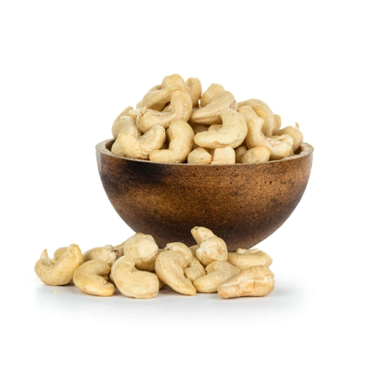 Geröstete Cashewkerne mit reduziertem Salzgehalt
